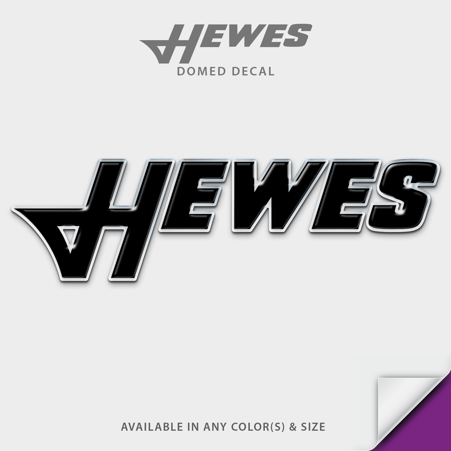 Hewes Boats Domed Boat Decal