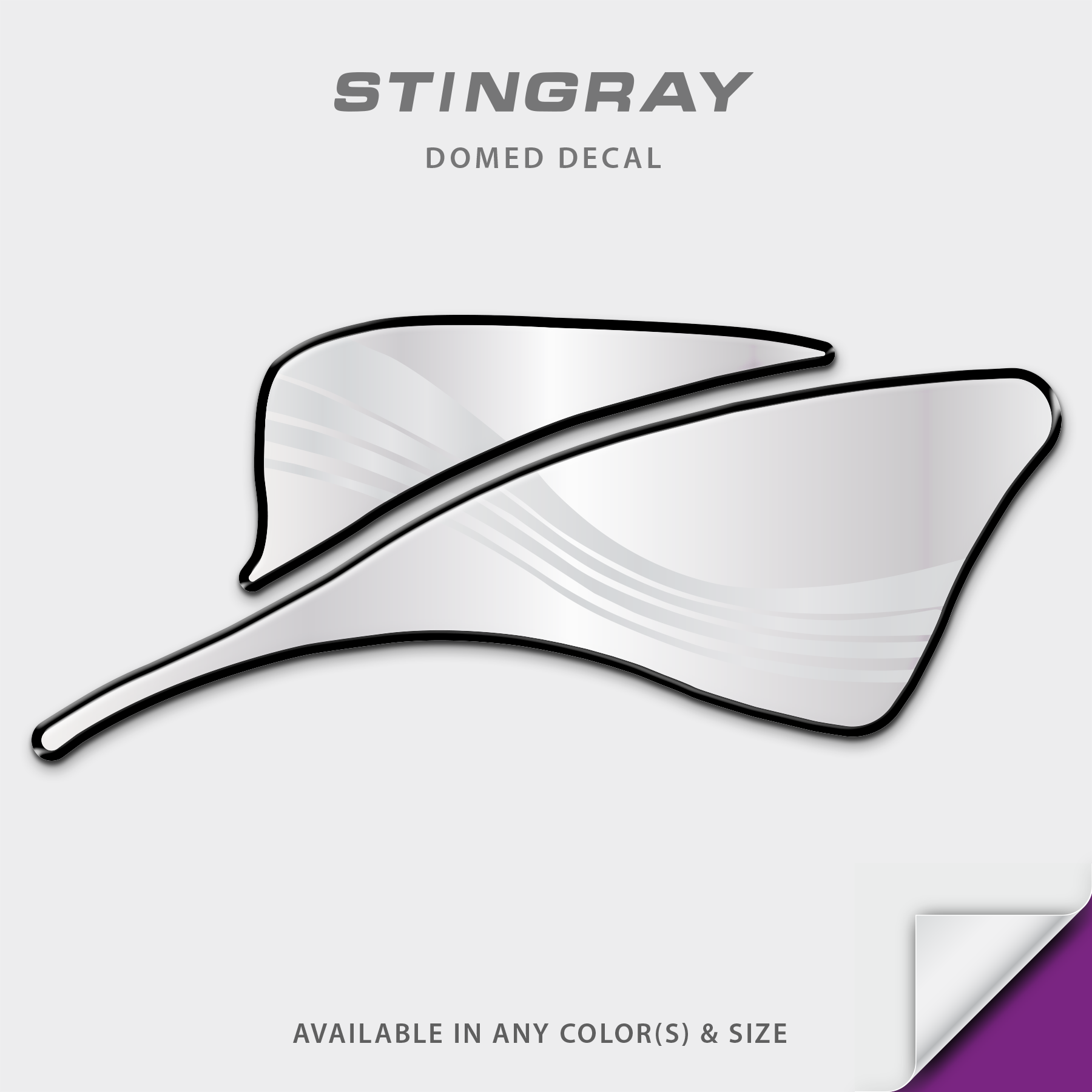 Stingray Boats Stingray Icon Domed Boat Decal