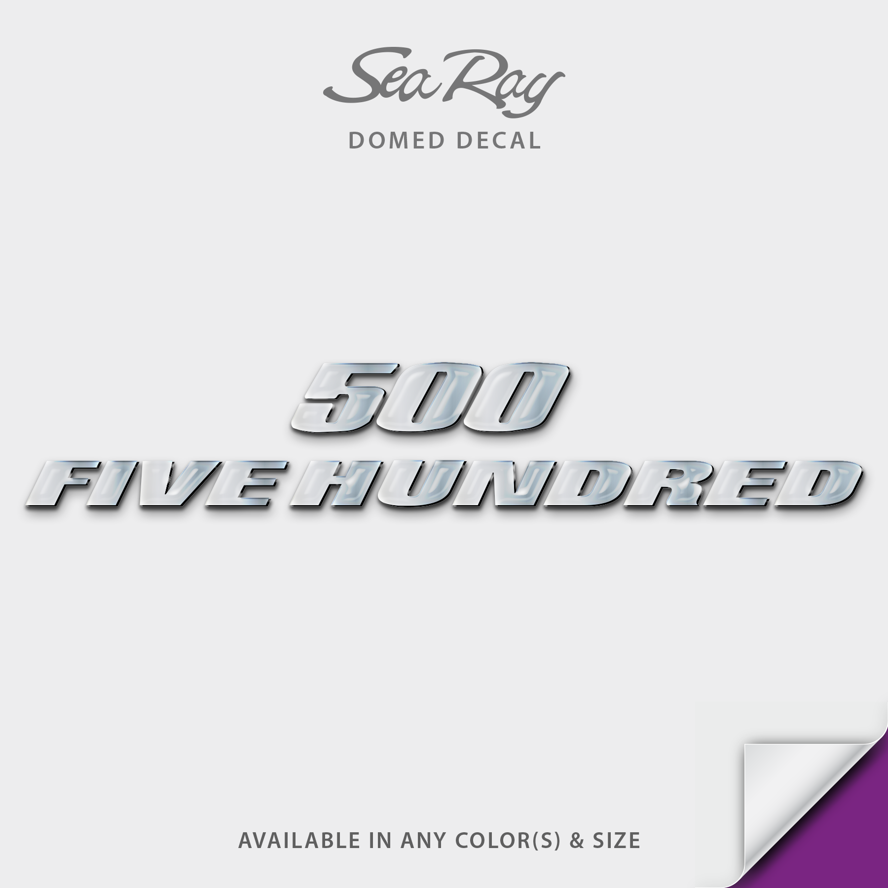 Sea Ray Sundancer 500 Five Hundred Domed Boat Decal