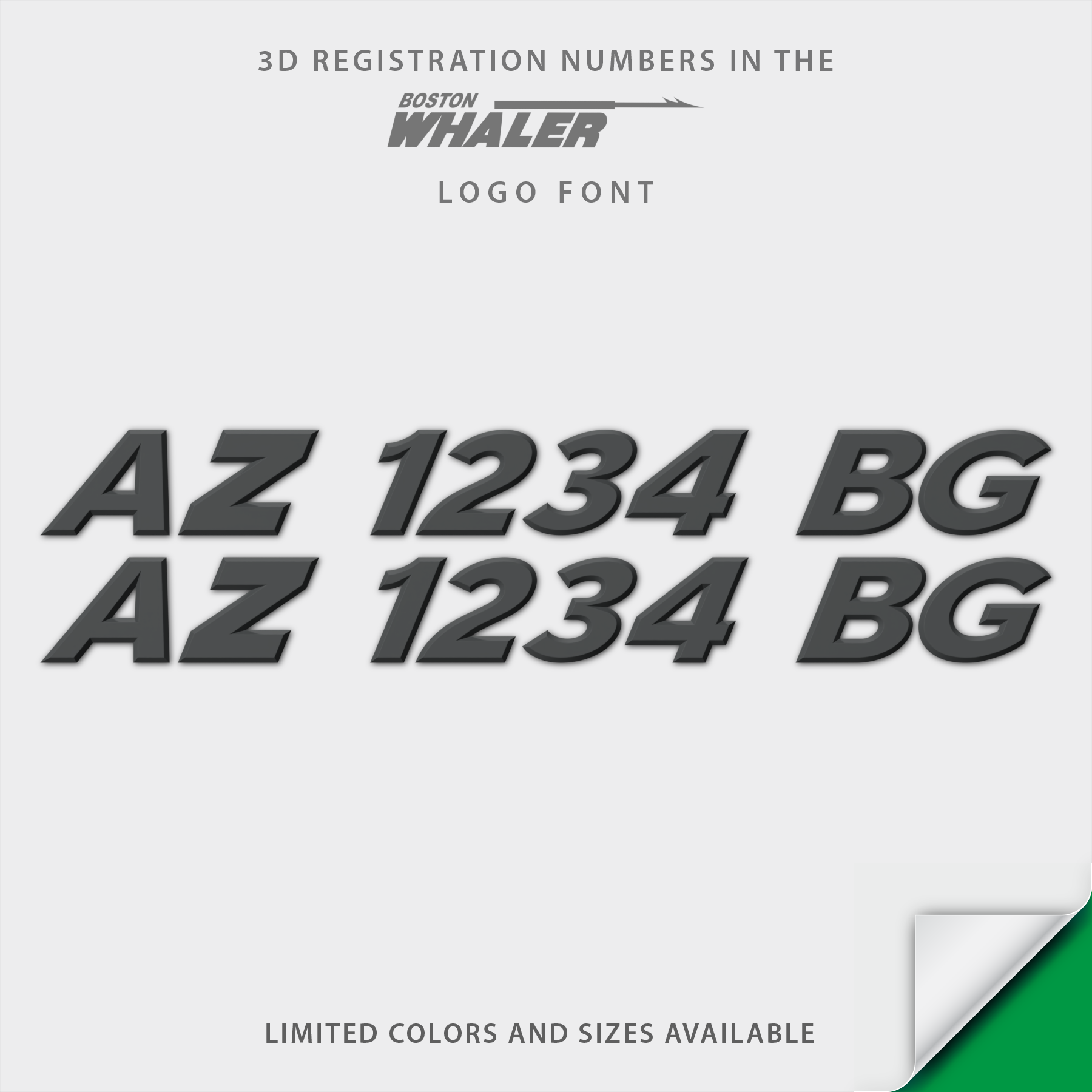 Boston Whaler 3D Emblem Registration