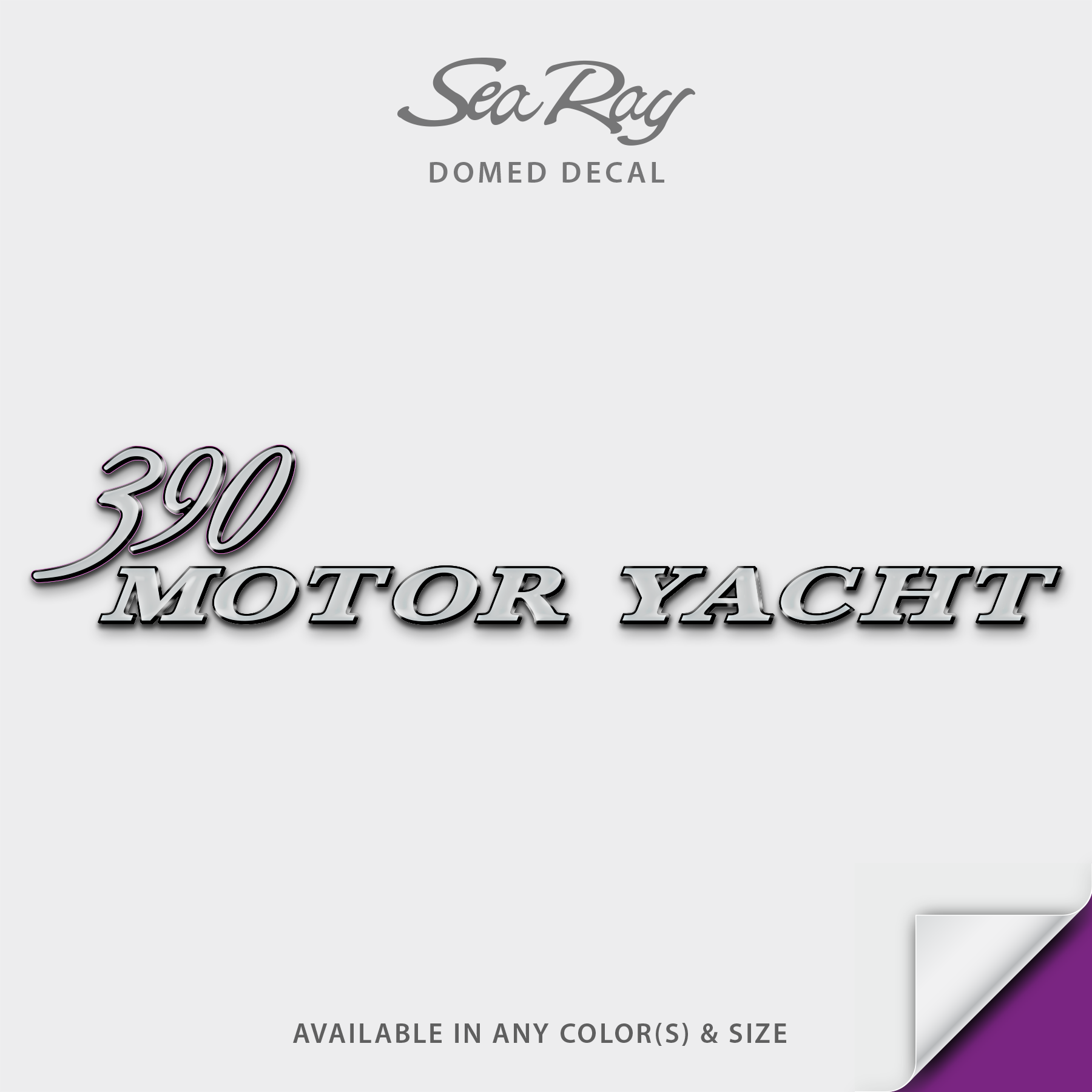 2003-2005 Sea Ray 390 Motor Yacht Domed Boat Decal