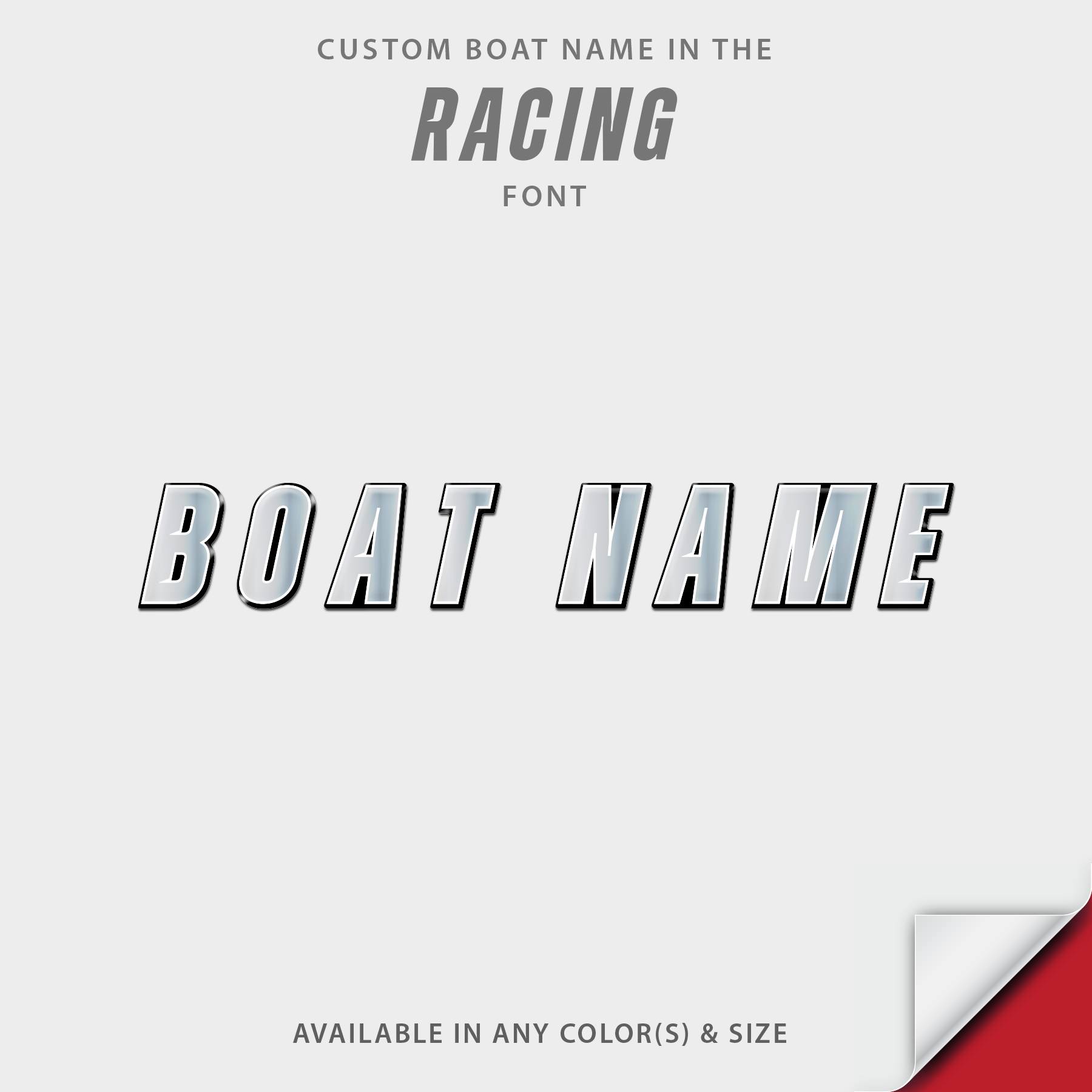 Racing Domed Boat Name