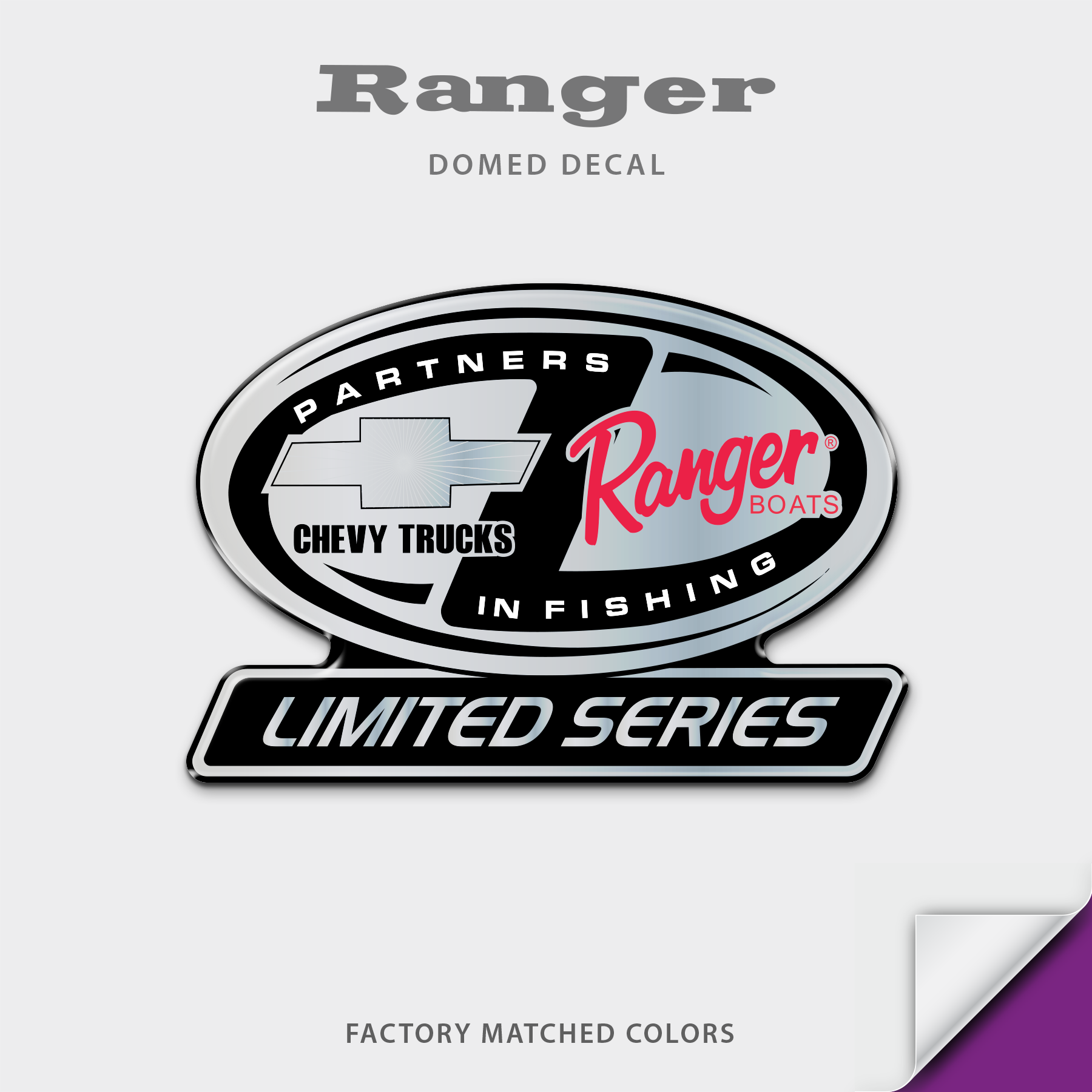 Ranger Boats Chevy Truck Limited Series Domed Decal