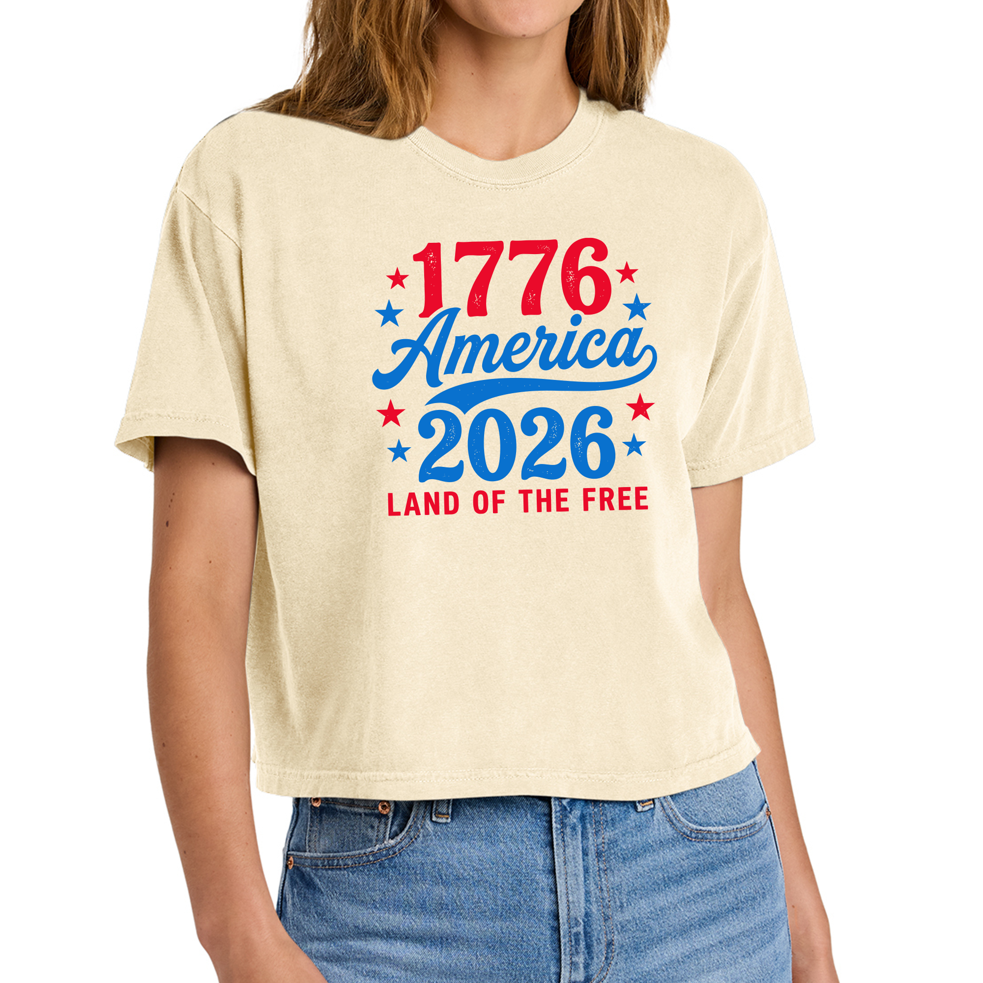 1776 America, Women’s Heavyweight Boxy Tee