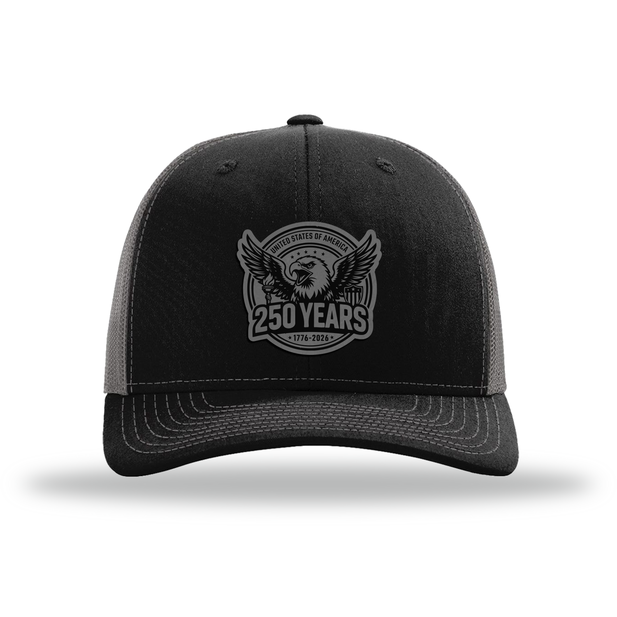 250 Eagle | Richardson 112 Leather Patch Hat
