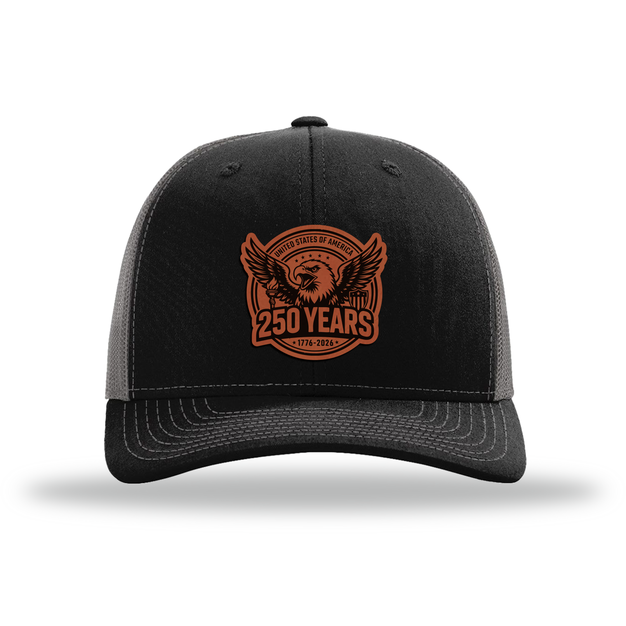 250 Eagle | Richardson 112 Leather Patch Hat