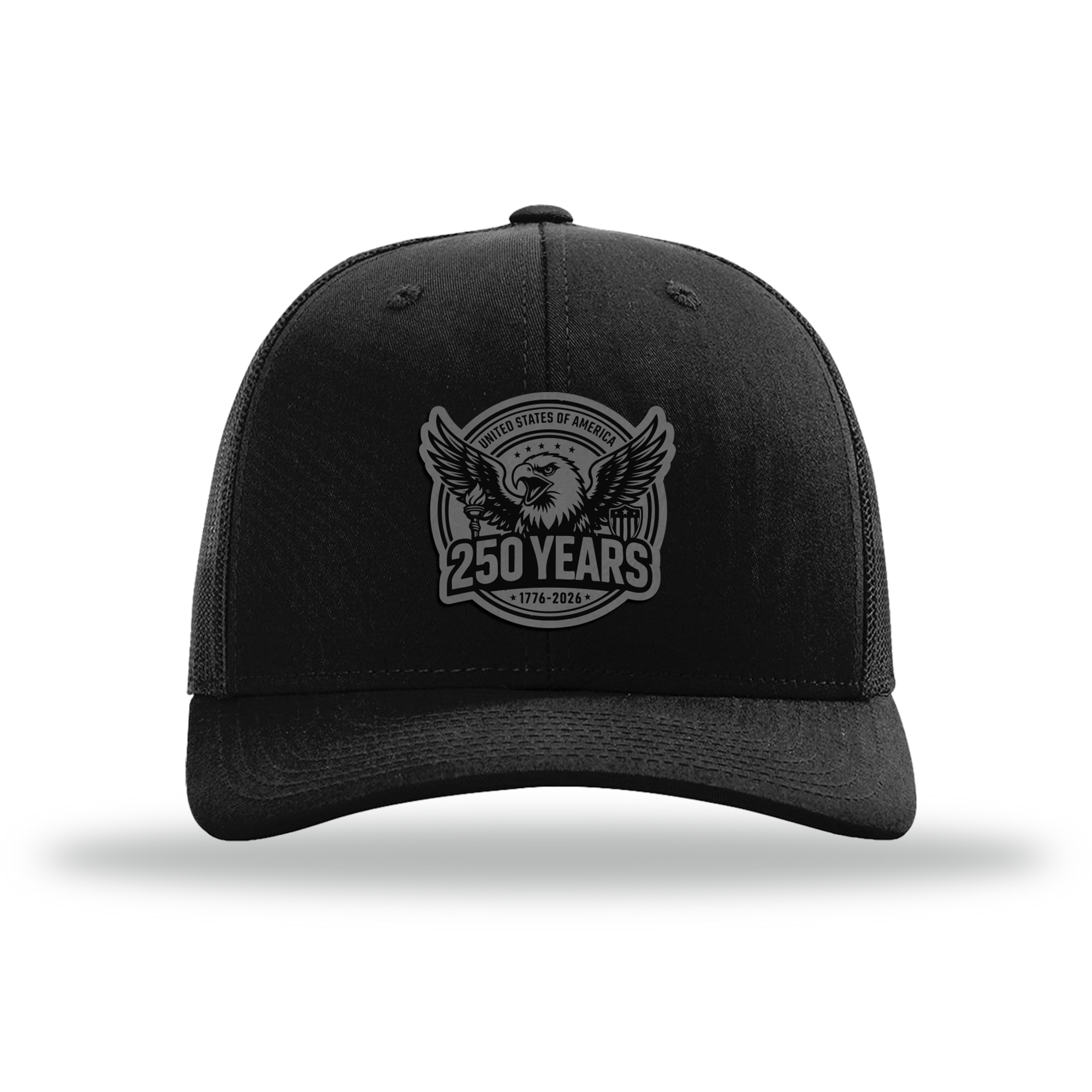 250 Eagle | Richardson 112 Leather Patch Hat