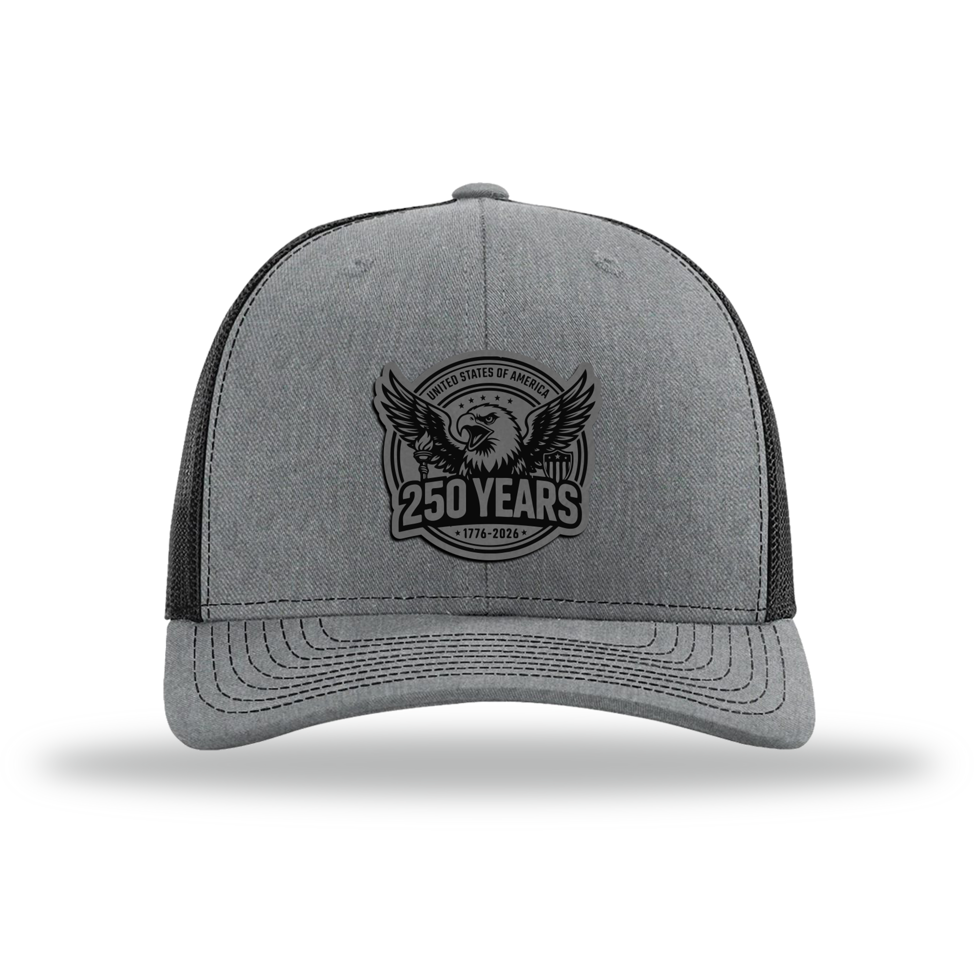 250 Eagle | Richardson 112 Leather Patch Hat