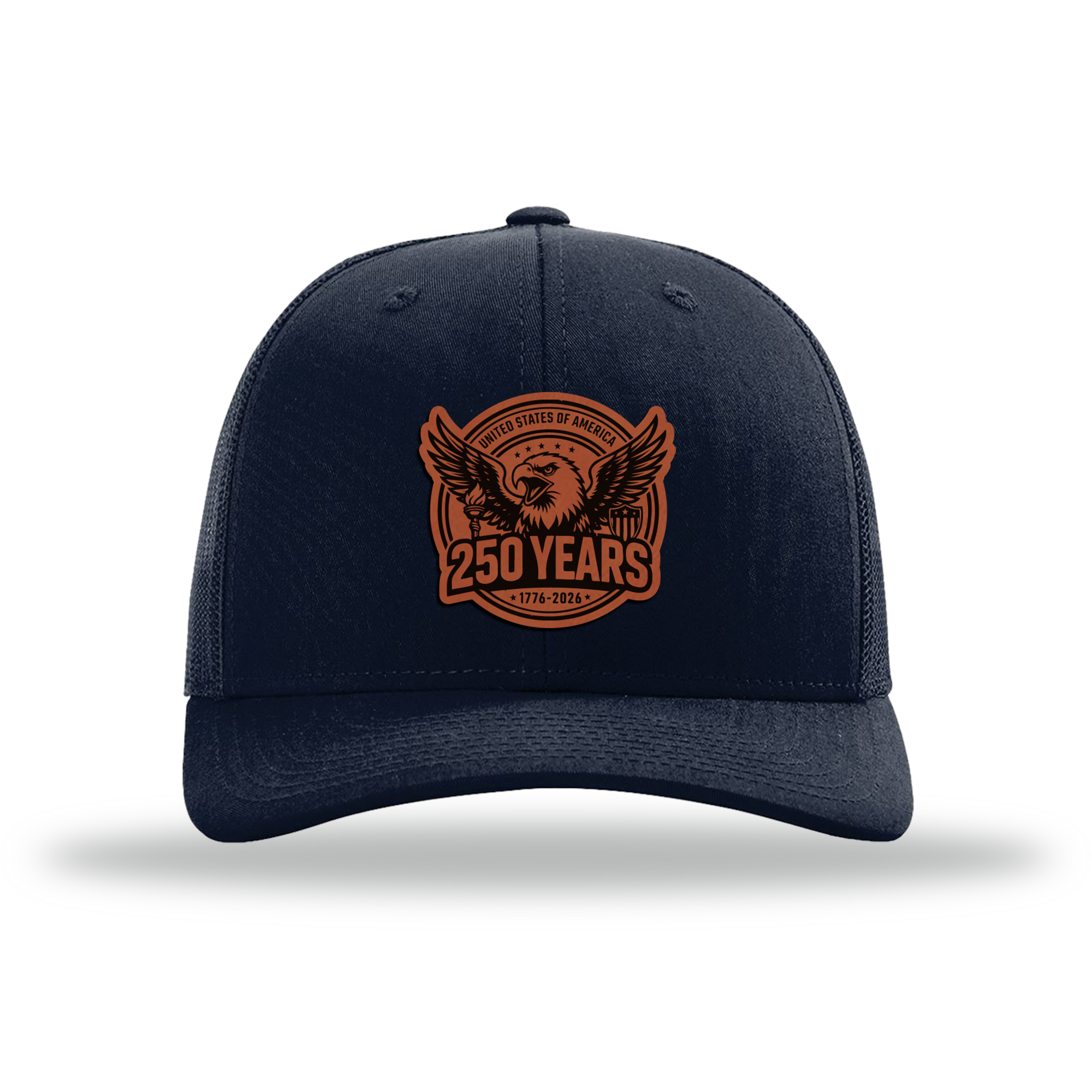 250 Eagle | Richardson 112 Leather Patch Hat