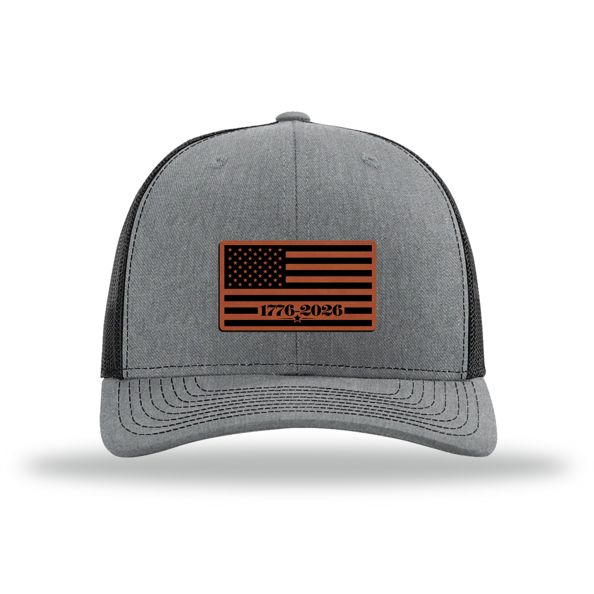 250 Flag | Richardson 112 Leather Patch Hat