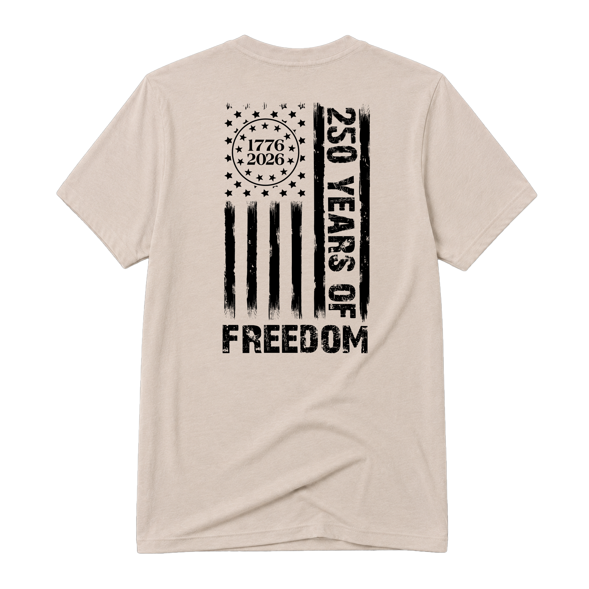 Freedom Flag, Adult Unisex Short Sleeve Tee