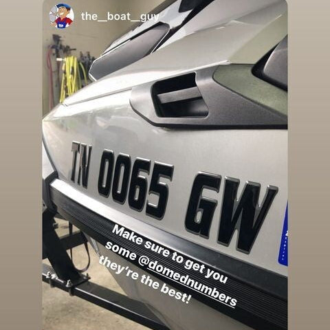 2011-2018 Sea Doo RXP RXT Domed Registration