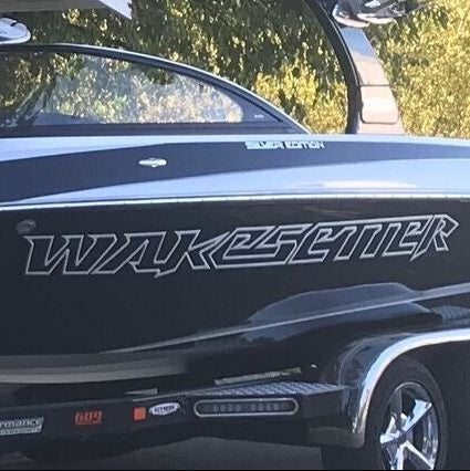 2007 Malibu Wakesetter Silver Edition Domed Boat Decal
