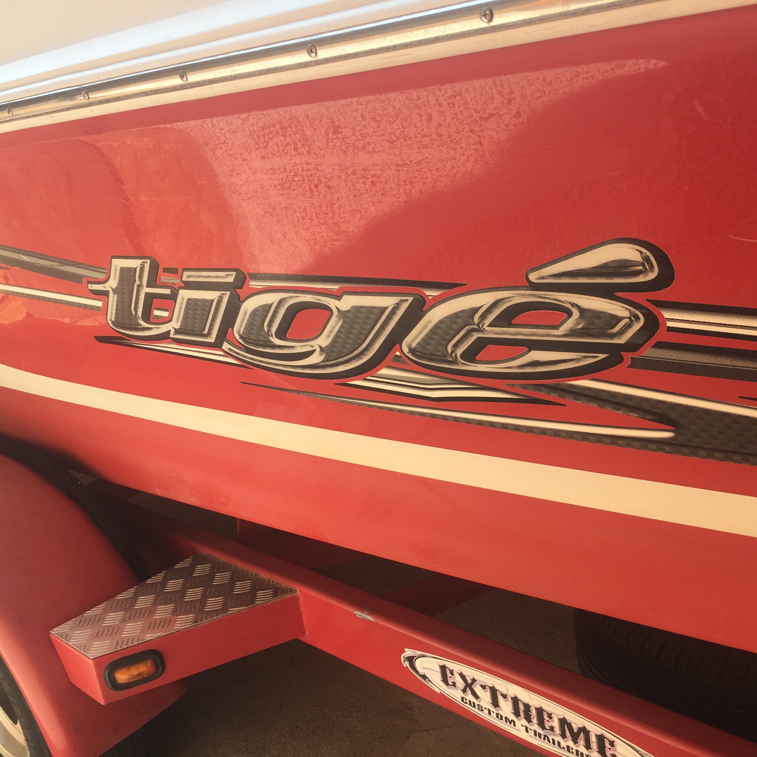 2007 Tige Side Hull Domed Boat Decal