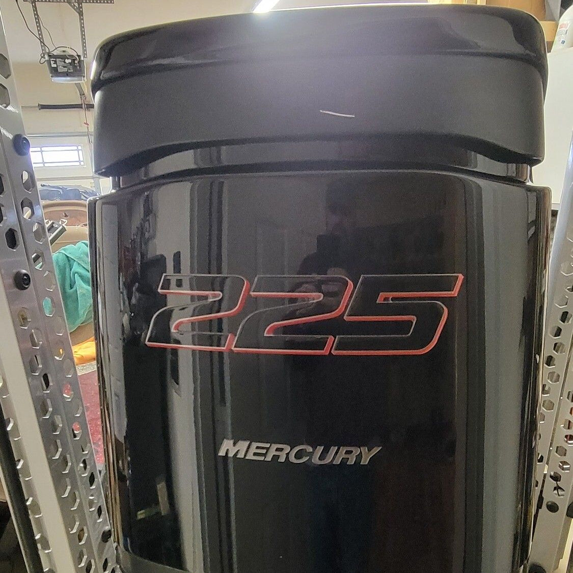 Mercury Racing HP Number Rear and Front Domed Motor Decal