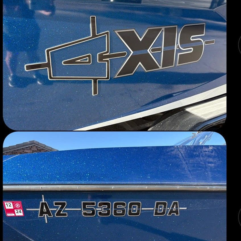 2017-2019 Axis Domed Registration, Factory Decal Matched Colors