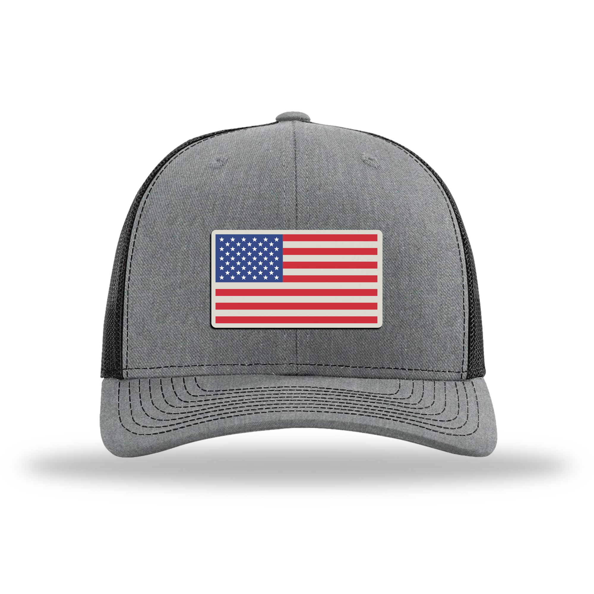 American Flag | Richardson 112 Leather Patch Hat
