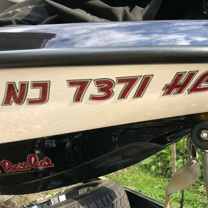 Bass Cat Boats Registration by Domed Numbers 2