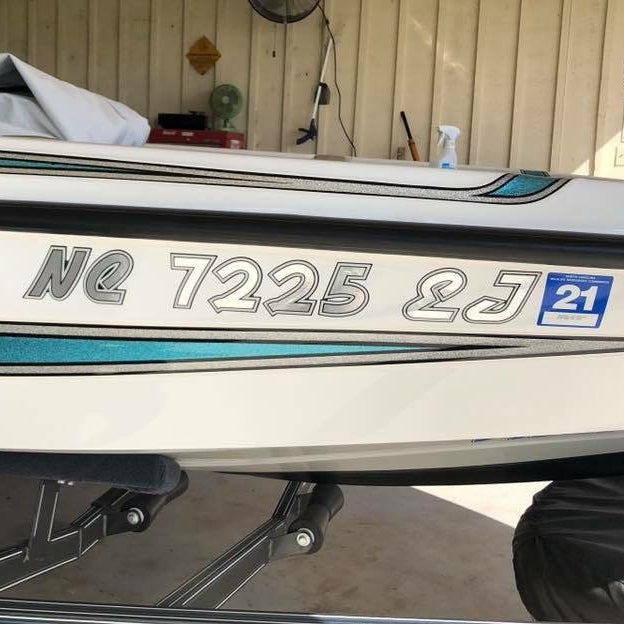 Bass Cat Boats Registration by Domed Numbers 3