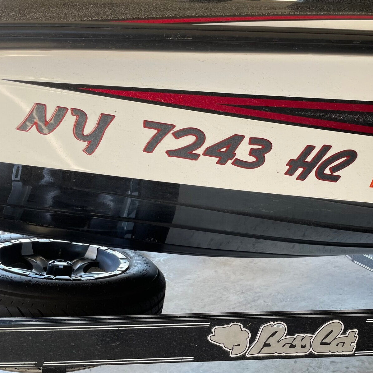 Bass Cat Boats Registration by Domed Numbers 6