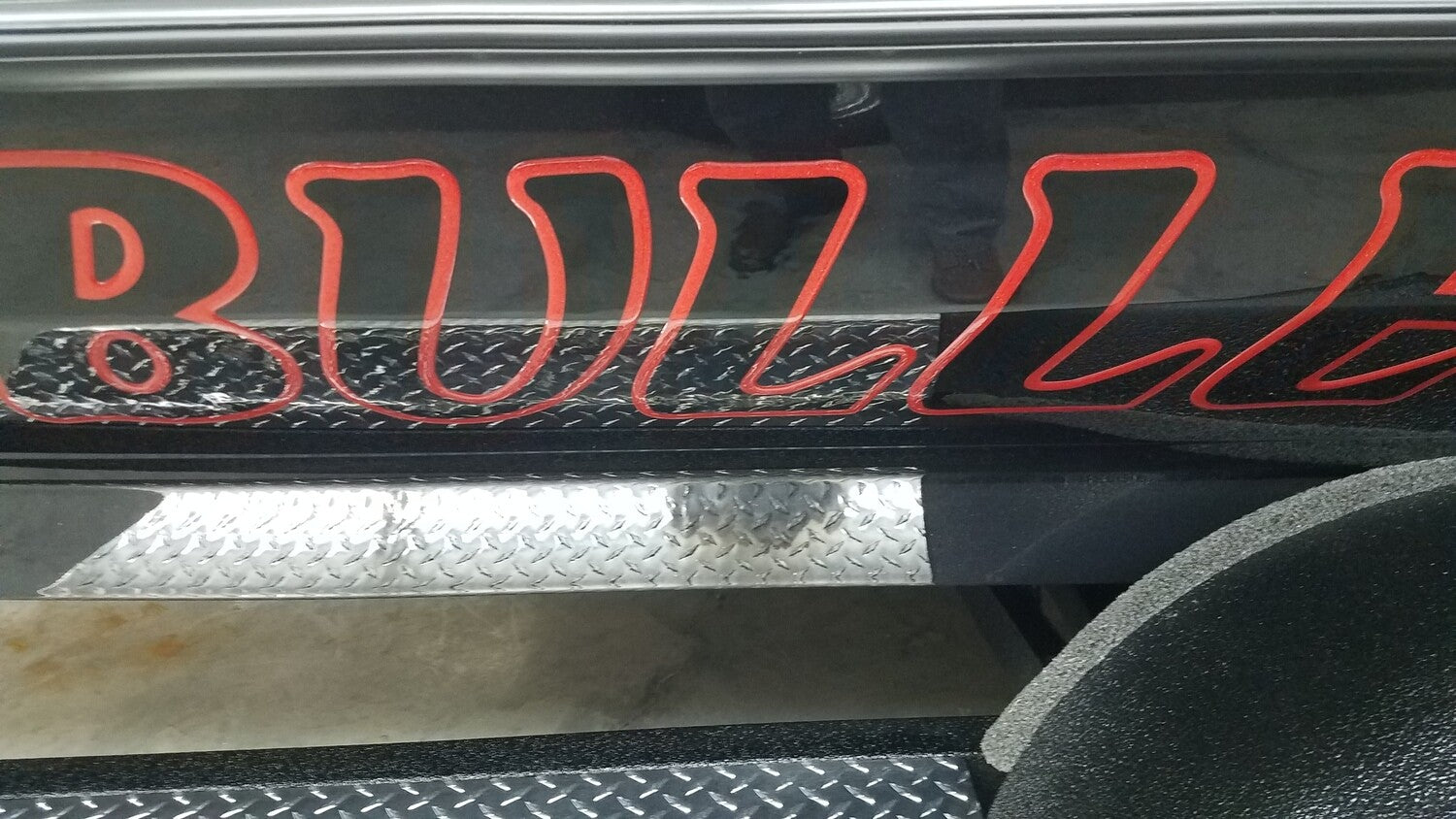 Bullet Boats Black and Red Domed Numbers