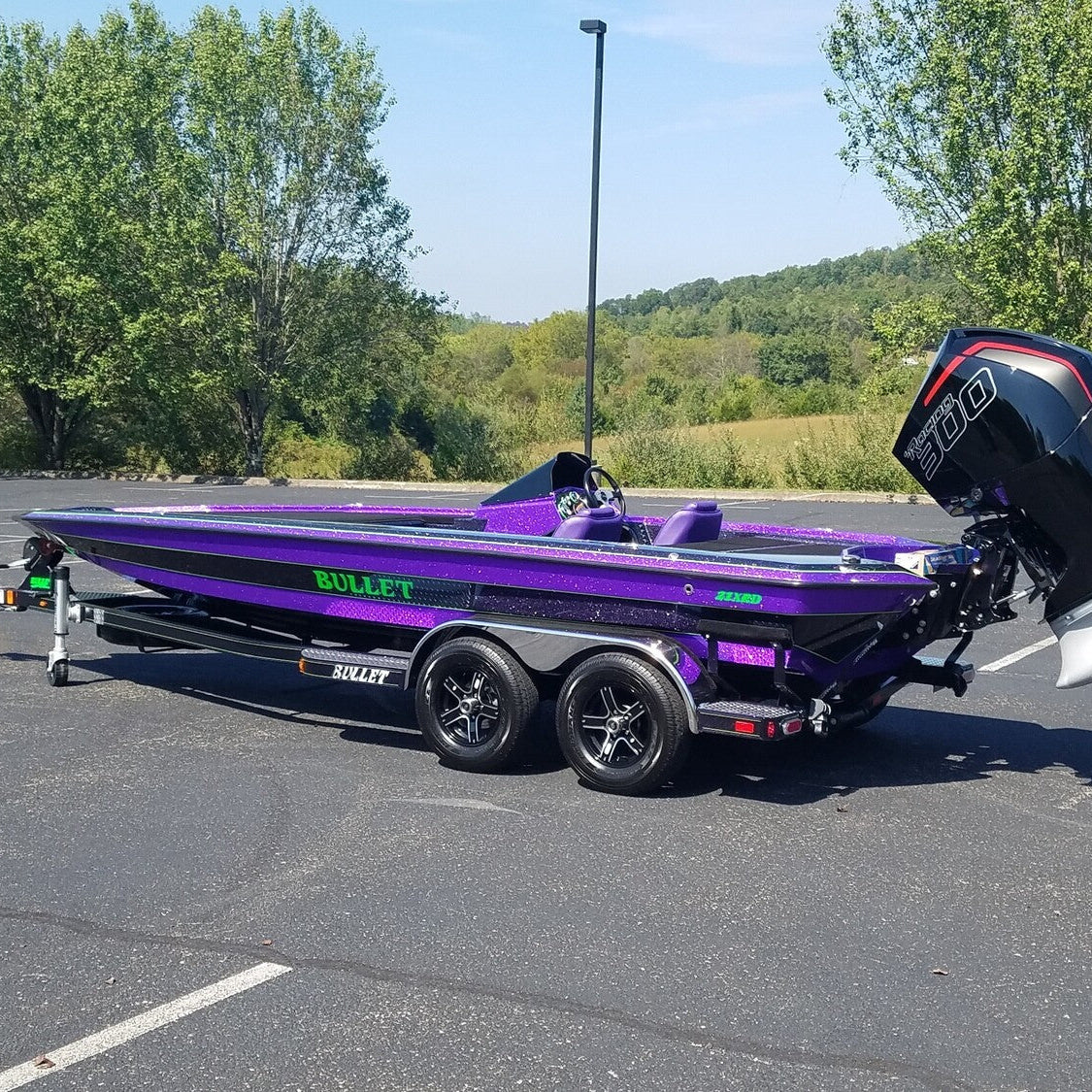 Bullet Boat Green by Domed Numbers