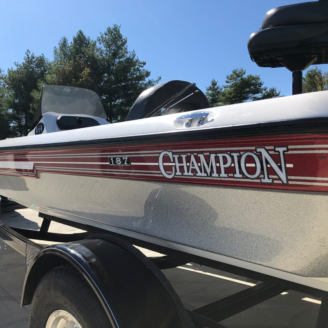 Champion Boats 187 Replacement Decals by Domed Numbers