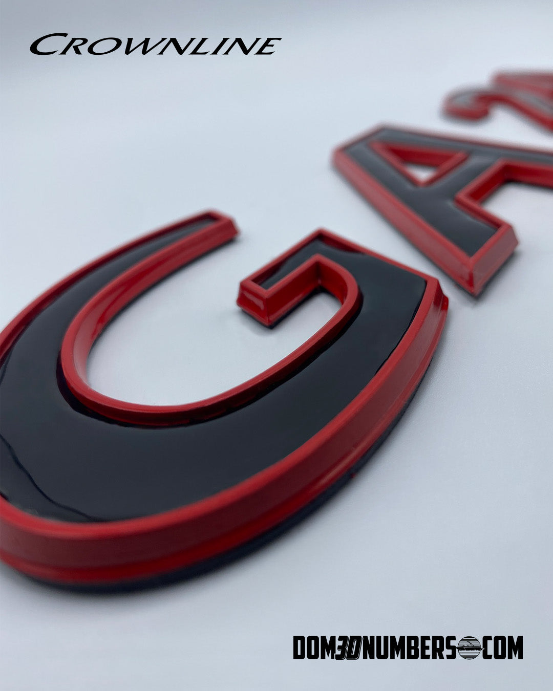 Crownline Boats 3D Raised Registration by Domed Numbers