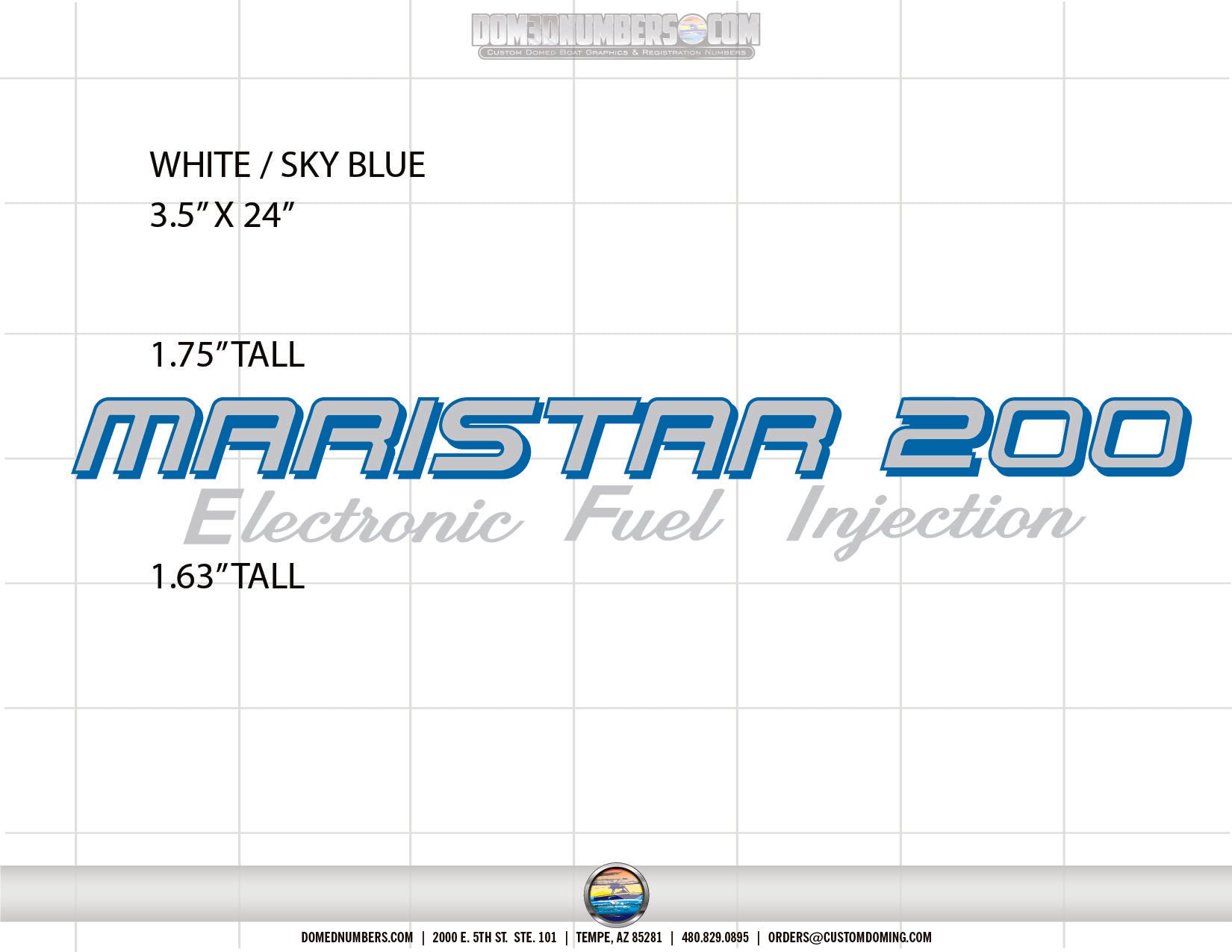 Maristar 200 MasterCraft 1994 Decal replacement