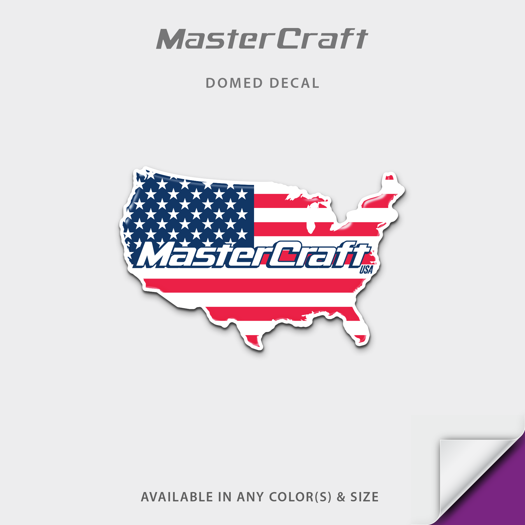 MasterCraft "This Land is Our Land" Domed Accessory Decal