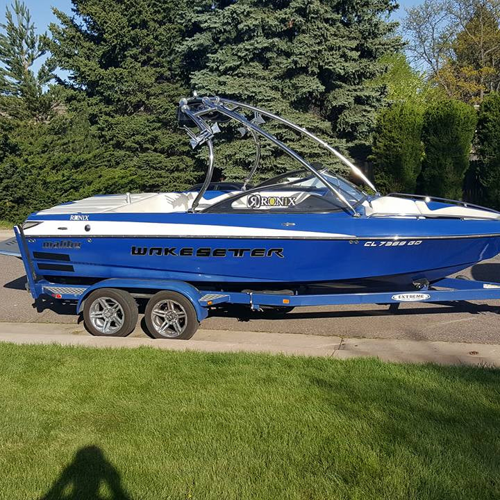 Malibu Wakesetter Domed Boat Decal by Domed Numbers 5