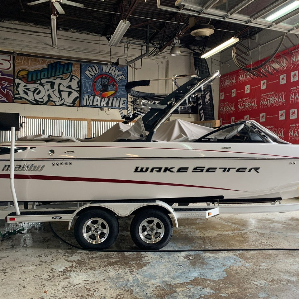Malibu Wakesetter Domed Boat Decal by Domed Numbers 7