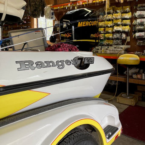 Ranger Z20 Boat Decal replacement by Domed Numbers