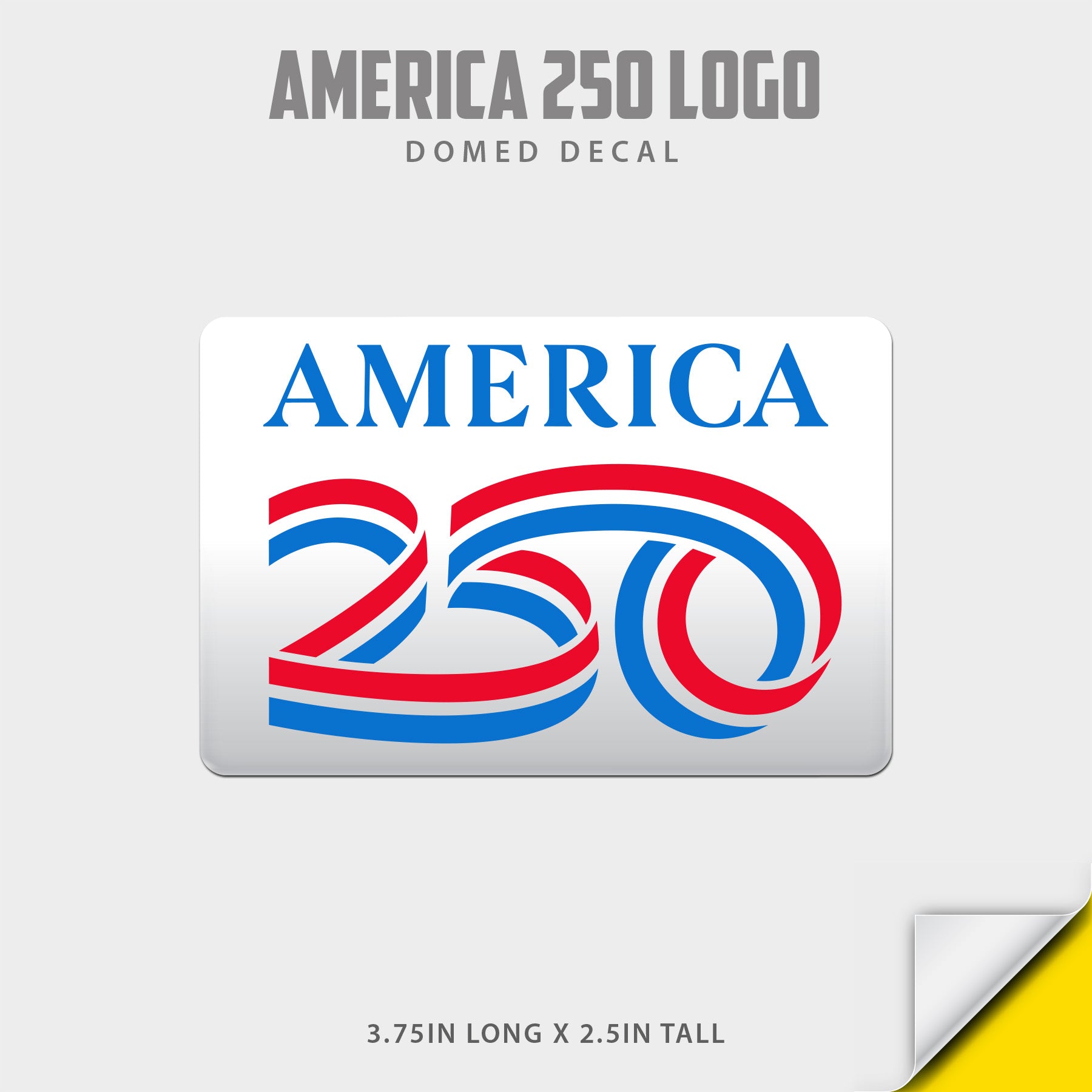 250 Logo Domed Decal