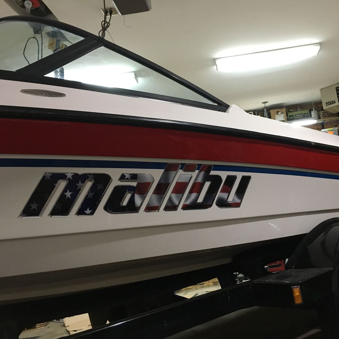 USA 2001 2002 2003 2004 2005 Malibu Domed Boat Decal