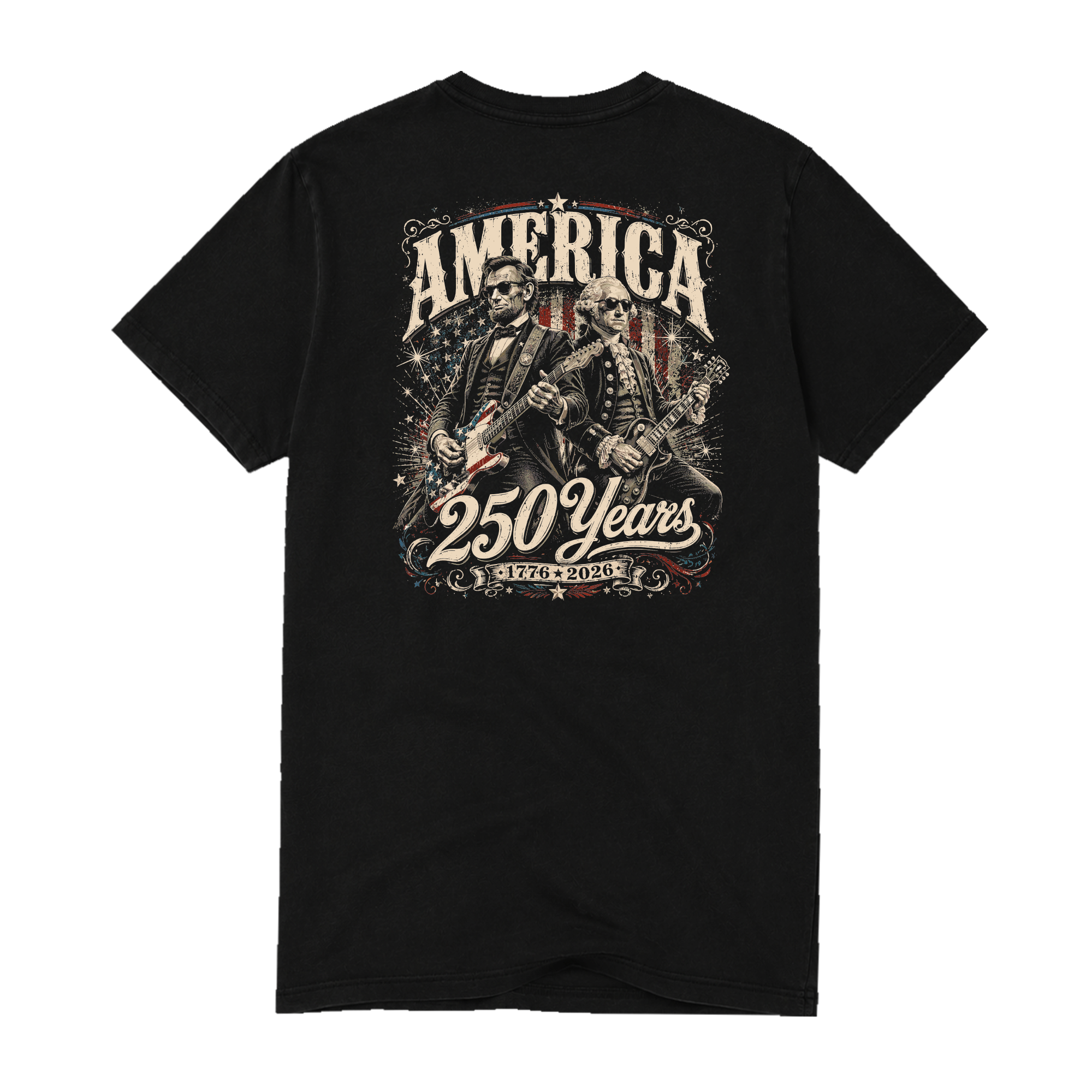 America Rocks, Adult Unisex Short Sleeve Tee