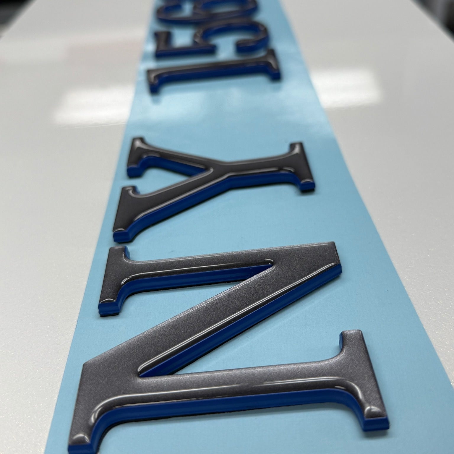 Cobalt Boat 3D Raised Registration with a Domed Overlay by Domed Numbers