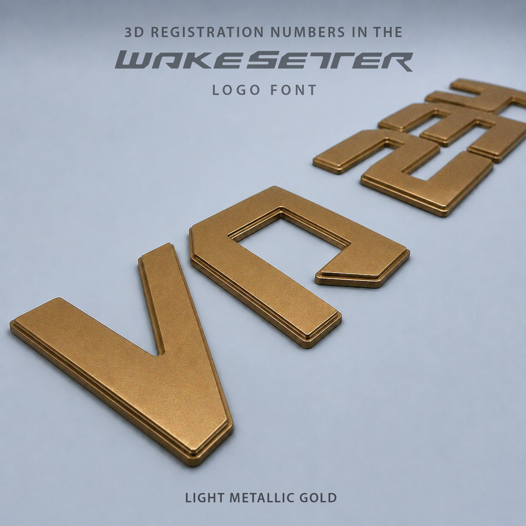 Malibu Wakesetter 3D Emblem Registration