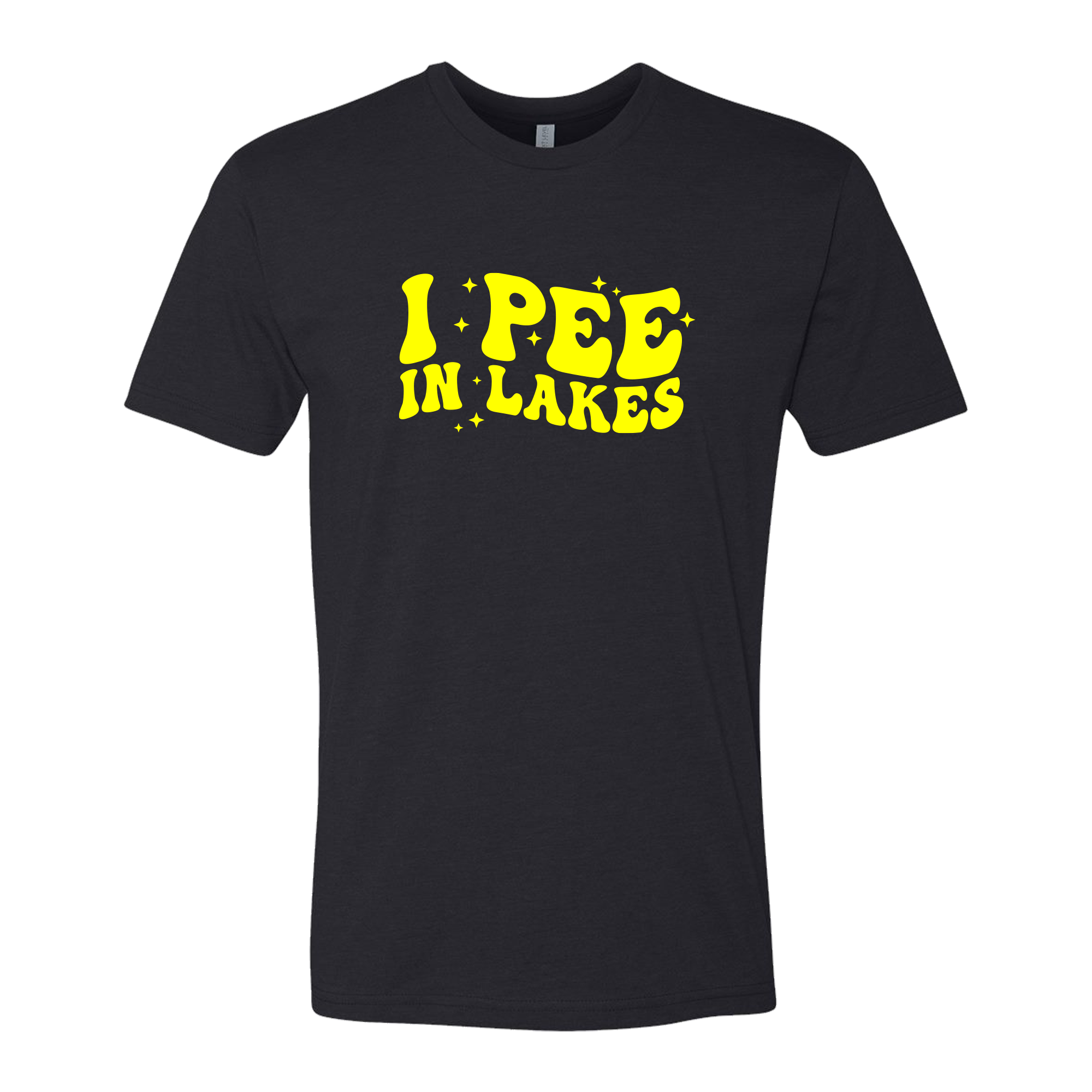 I pee in lakes, Adult Unisex Short Sleeve Tee