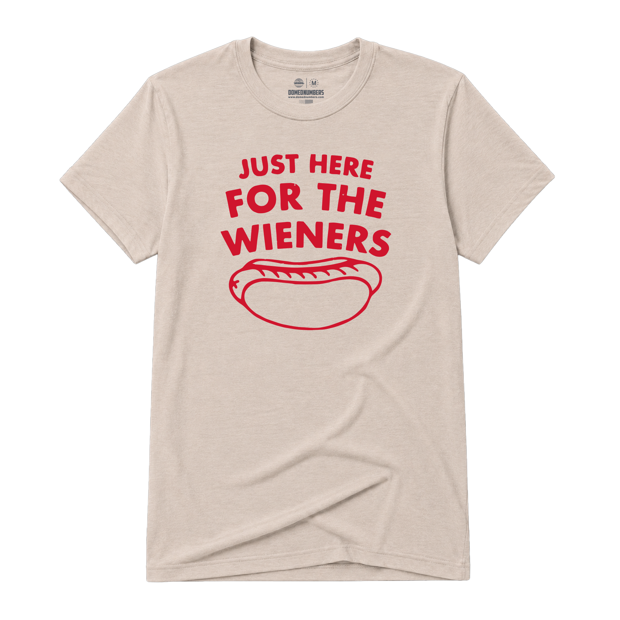 Here for Wieners, Adult Unisex Short Sleeve Tee
