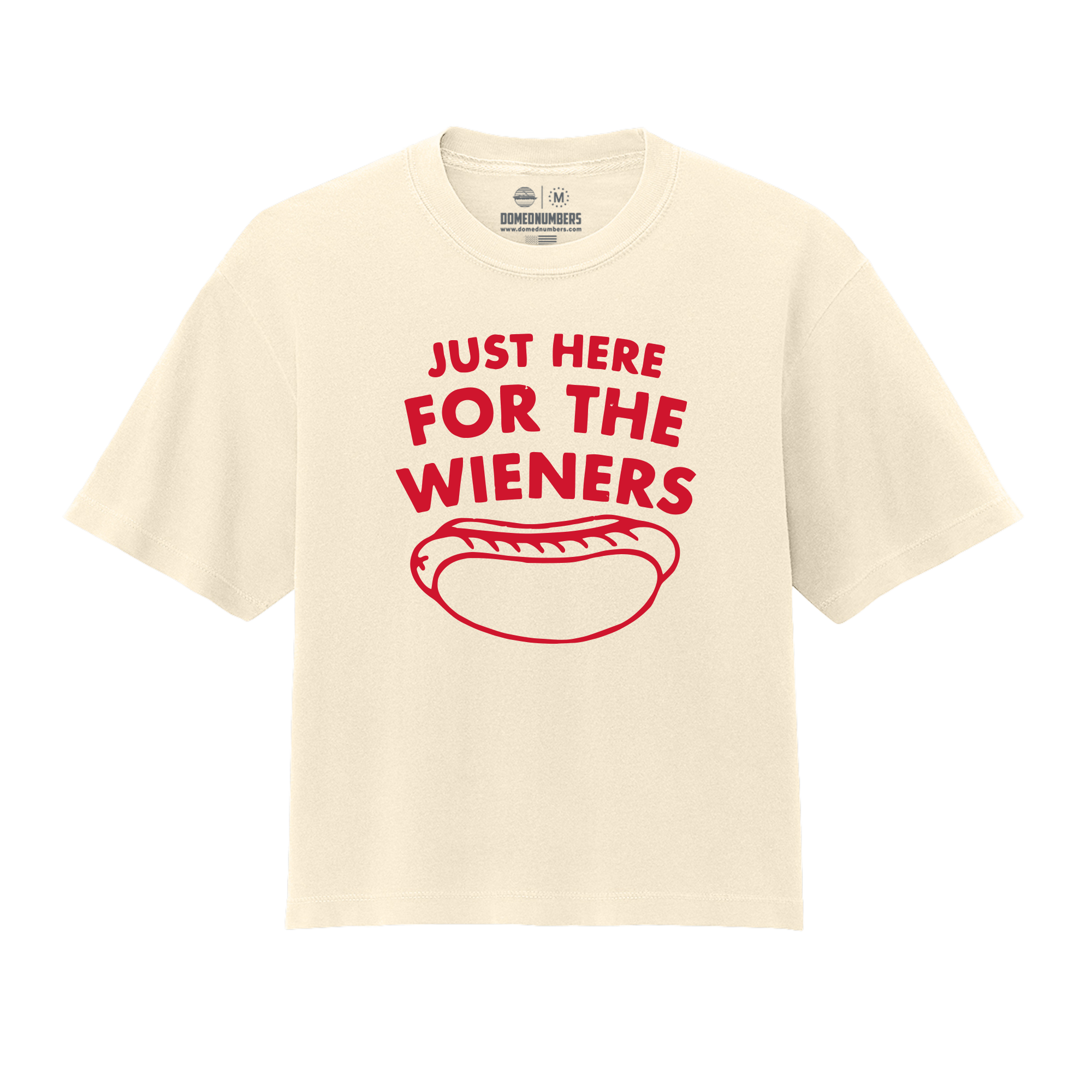 Here for Wieners, Women’s Heavyweight Boxy Tee