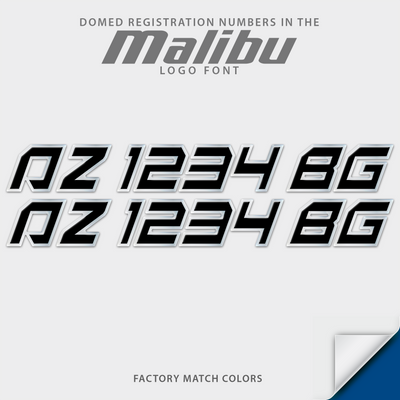 2014 2015 2016 Malibu Wakesetter Boats Registration by Domed Numbers