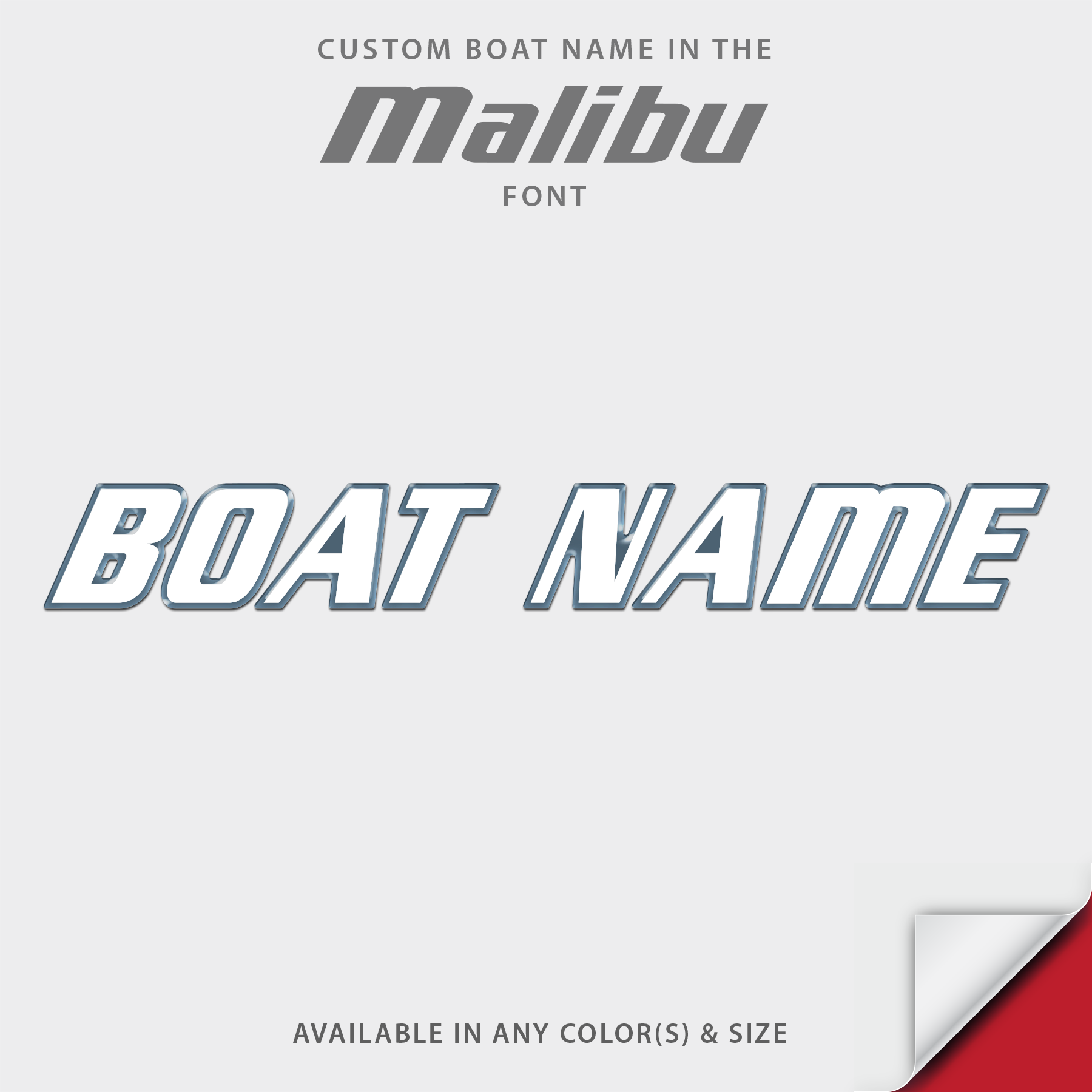 Malibu Domed Boat Name, all years and models