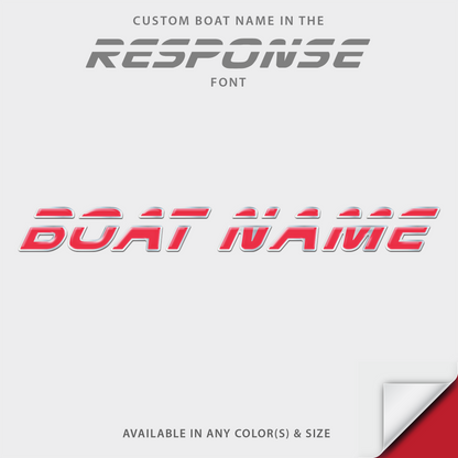 2001-2005 Malibu Response Domed Boat Name