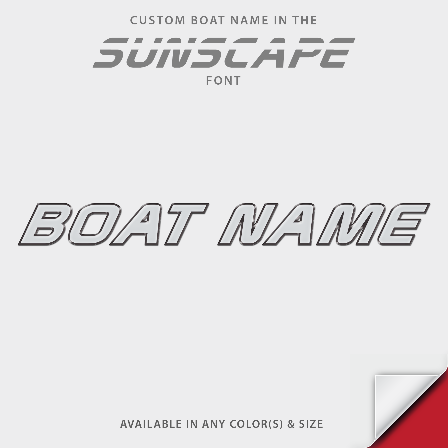 2001-2005 Malibu Sunscape Domed Boat Name