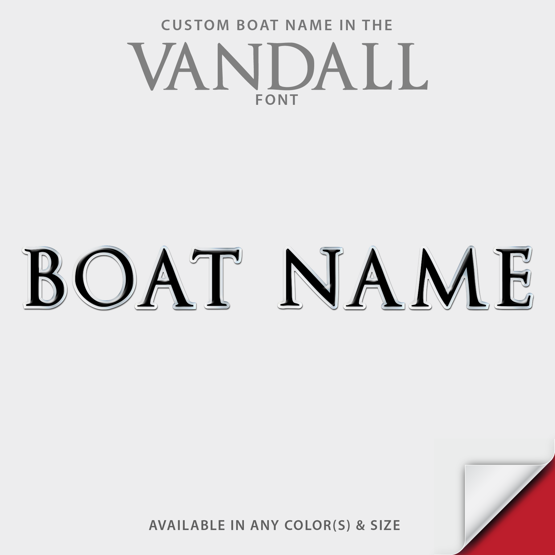 2011-2014 Axis Vandall Domed Boat Name