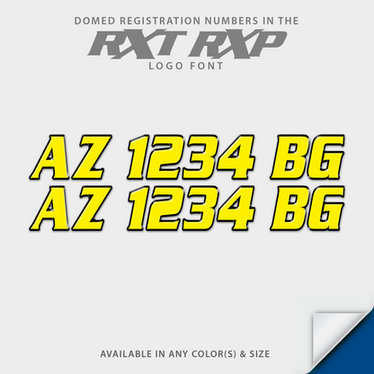 2011-2018 Sea Doo RXP RXT Domed Registration