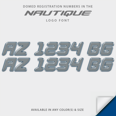 2015-2026 Nautique Domed Registration, Illusion Frost Matched Colors