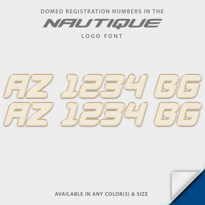 2015-2026 Nautique Domed Registration, Illusion Frost Matched Colors