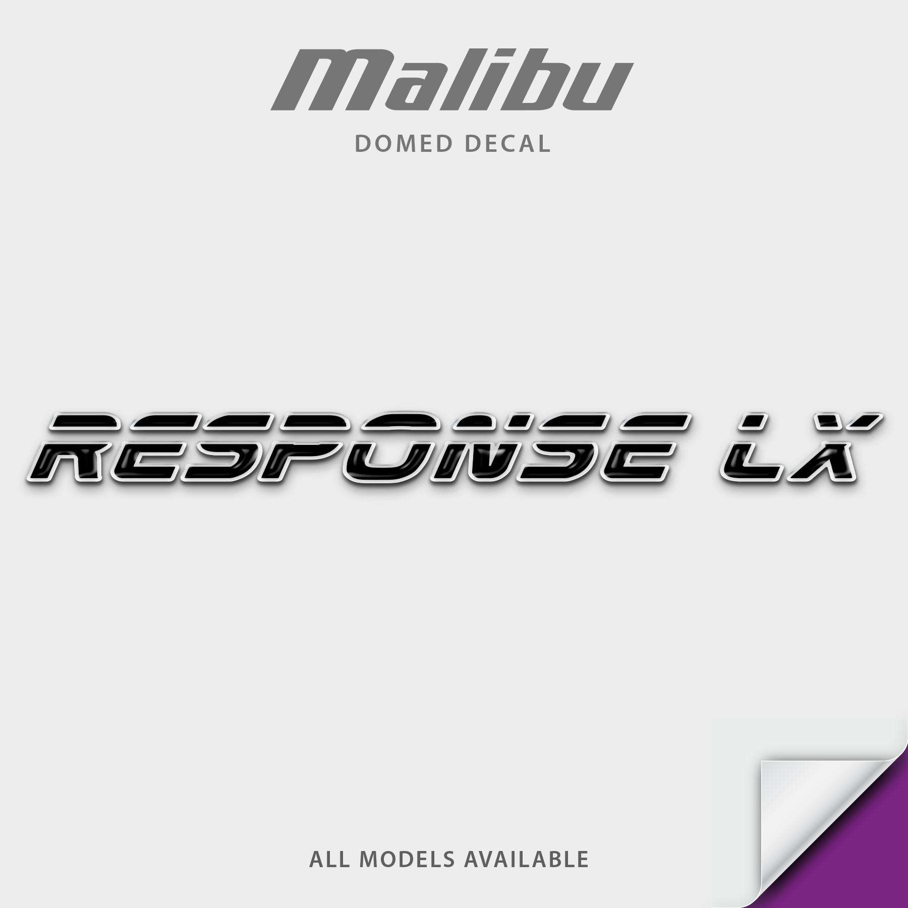 2000-2005 Malibu Response Domed Boat Decal